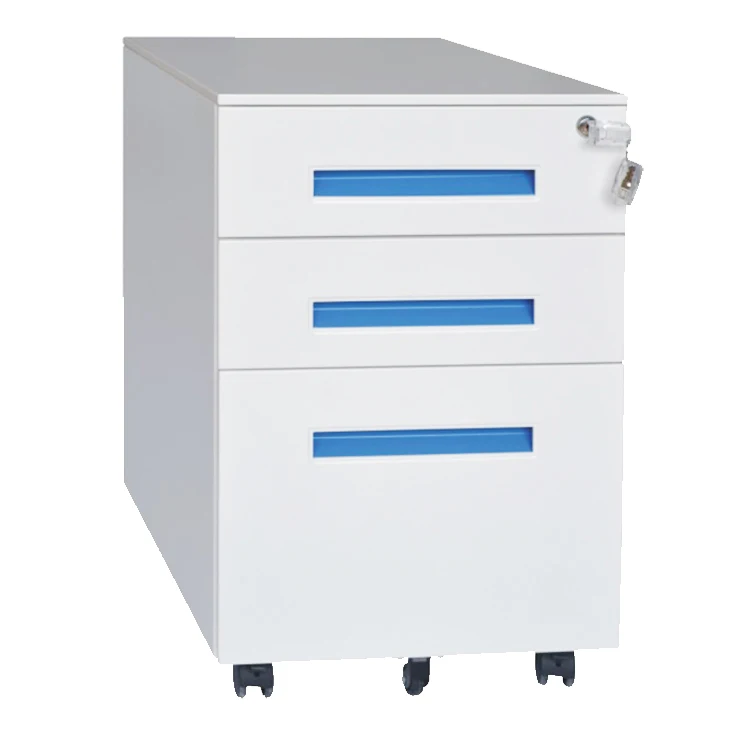 Luoyang Manufacture Modern White Combination Lock 3 Drawer Lateral