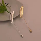 High Quality Women Personality Vintage Feather Brooch Wedding Brooch in Bulk Shawl Brooch