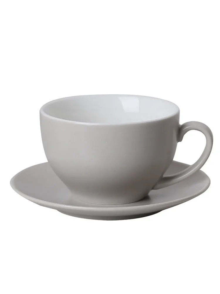 serving good quality gray color espresso coffee european ceramic
