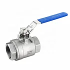 Steel Valve Female Threaded Valve 1000 Wog Stainless Steel Female Threaded 2PC Ball Valve With Lock