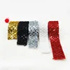 Deepeel KY604 3.4CM DIY Sewing Accessories Sequins Ribbons Gold Silver Elastic Band Lace Trims For Garment