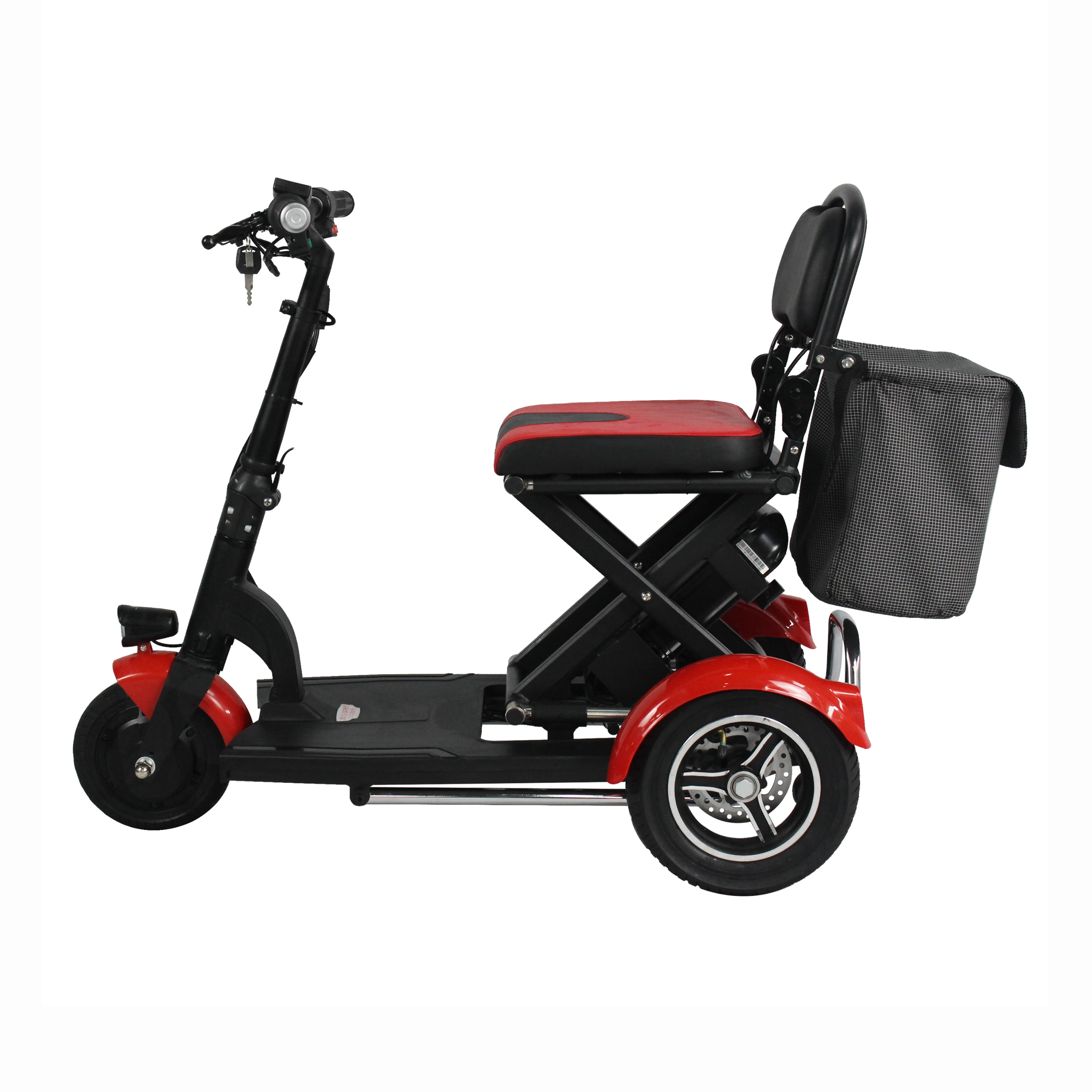 2019 yeni tasarım 3 tekerlekli yaşlı katlanır elektrikli güç hareketlilik scooter