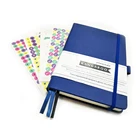 B5 A4 A5 毎週毎月裏地点線ロゴカスタムプレミアム結婚式 casebound ハードカバー pu レザー 4gratitude プランナー日記