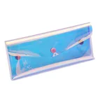 Factory Direct custom Iridescent Holographic pvc Pencil Pen Case / pouch