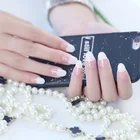Fashion Nail Stickers Trendy White Color Gold Line Fashion Manicure French Nail Stickers For Nail Art Decorations