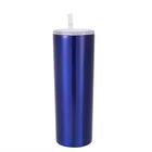 10 years factory free sample customized Vacuum Insulation Cup Double Walled Stainless Steel Water Bottle with straw