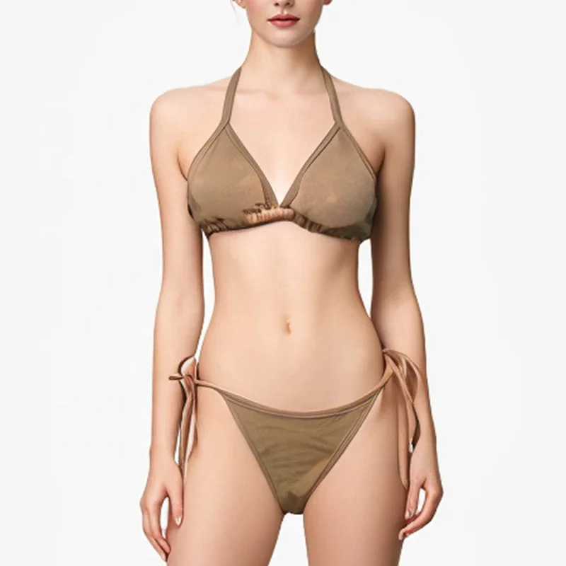 Customize Sexy Color Change Bikini Set Two Pieces Swimming Temperature