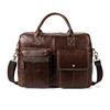Men's laptop leather bag large handbag business briefcase for men