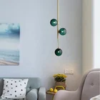New arrival vintage gold modern glass lamp shade pendant light for living room