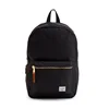 modern vintage-inspired black laptop backpack, school bag outdoor day backpack