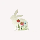 Table Easter Decoration Easter Wood Decor Table Top Animals Rabbit Bunny Easter Decoration Wood Decor