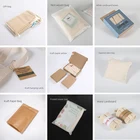 Eco Friendly Bags Custom Cotton Packaging Shopping Drawstring Mesh Bags with logos Recycle Bags