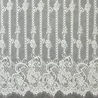 Nylon Lace Ivory Nylon 3M Chantilly France Eyelash Lace Fabric For Bridal Wedding
