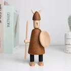 Hot products simple design style Souvenir gift and Handmade home decor products with wood carving pirate.