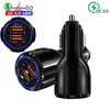 3.1A QC3.0 Dual USB Car Quick Charger Adapter BLUE LED light 2USB QC 3.0 Fast car Charging For iPhone Samsung huawei