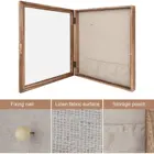 Emfogo New design wooden Shadow Box Display Case 8"x10" Photo Frame with Linen Back