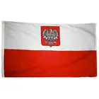 Wholesale Custom 100x100cm and 90*150cm Poland Eagle Flag With String