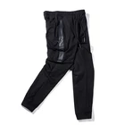 wholesale running sport men skinny long zipper custom sweat cotton spandex 2019 fashion male slimming black slim fit pants