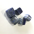 wholesale natural polished lapis lazuli tumbled stone cube magic stone square stone