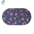 YIDE pvc printed film anti slip bubble bath mat non slip dot baby kids bathroom tub safety mat with suction cup