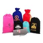 Custom Printing Logo Small Gift Packaging Dust Velvet Pouch Bags For Jewelry Jewellery and Ornament