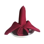 Table Decoration Wholesale Factory Direct Polyester Plain Hotel Restaurant Dinner Table Napkin For Wedding Table Decoration