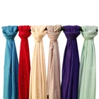 Wholesale Solid Color Plain Muslim Scarves Chiffon Head Scarf Hijab For Women