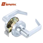 American style security zinc alloy finish handles door lock for both right and left side