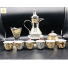 Coffee China Ethiopian Style Coffee Tea Setporcelain New Bone China 11pcs Gold Coffee Tea Set