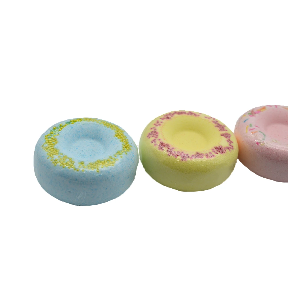 wholesale bath bomb floating lushing donut shape
