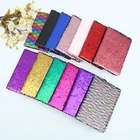Factory Wholesale Letter Design Glitter School Dairy Paper A5 Sequin Notebook