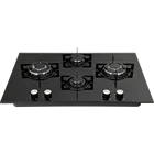 4 Burners Glass Gas Kitchen 4 Burners Tempered Glass Top Smart Gas Stove Universal Cookware