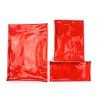 Zipper Document Bag Custom Oem Red PVC Clear Pen Plastic Pouch