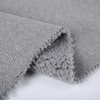 China direct textiles plain dyed knitted waffle fabric bonded sherpa fleece