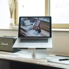 360 degree rotating aluminum laptop notebook cooing stand