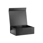 Foldable luxury black packaging custom magnetic shoe packing retail box