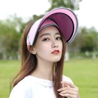 Wholesale plastic uv protection sun visor cap hat