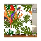 Popular New Fancy Designs Beautiful Bathroom Shower Curtain Tropical