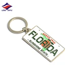 Longzhiyu 13 years china supplier professional customised florida keychains soft enamel keychain custom metal key chain