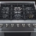 セン CSA 認定黒チタンプロ範囲 6 バーナー 30 & 36 & 48 インチ自立ガス炊飯器