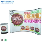Promotional Items Made In China Curved Pop Up Magnetic Frame Flex Pvc Display Banner Floor Stand With TV