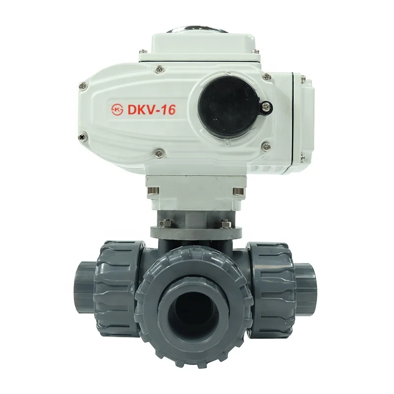 Dkv Electric Pvc Ball Valve Upvc Cpvc Way Water Ac V Inch Dn