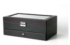 Watch Amazon Leather Double Jewelry Box High-end 6 3 Watch And Glasses Storage Box