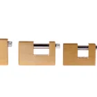 Pujiang multi specifications rustproof waterproof custom rectangular brass padlock