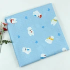 New design baby dress garment gauze muslin fabric 100% cotton