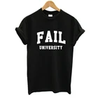 Fall University Tee Shirt Lady Tshirt Simplicity Design Casual Style Simple Letter Print 100% Cotton Short Sleeve