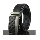 Leather Ratchet Belt for Men Perfect Fit Waist Size Up to 50inches with Automatic Buckle