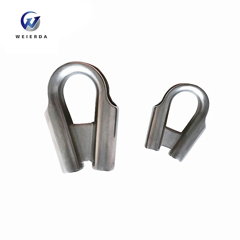 Heavy Duty Round Galvanised Cable Thimbles Stainless Steel Standard