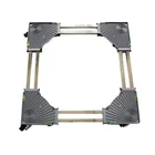 Graphic Customization Heavy Duty Adjustable Movable Washing Machine And Refrigerator Stand Base With Wheels