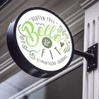 Round Outdoor Acrylic Light Box Sign 3D LED Advertising Light Boxes